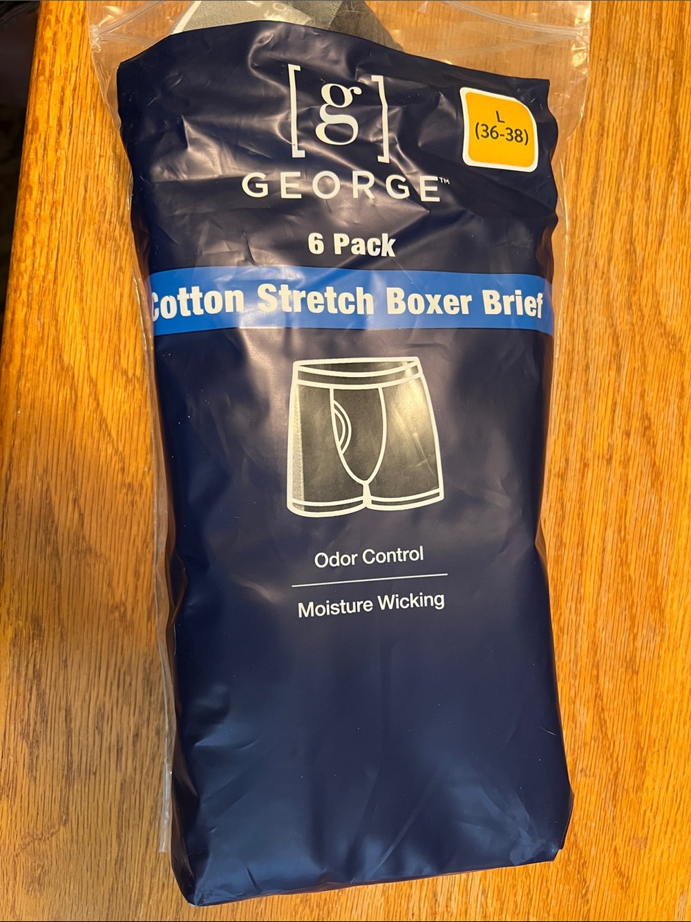 George Cotton Stretch Boxer Briefs – (5 Pack)